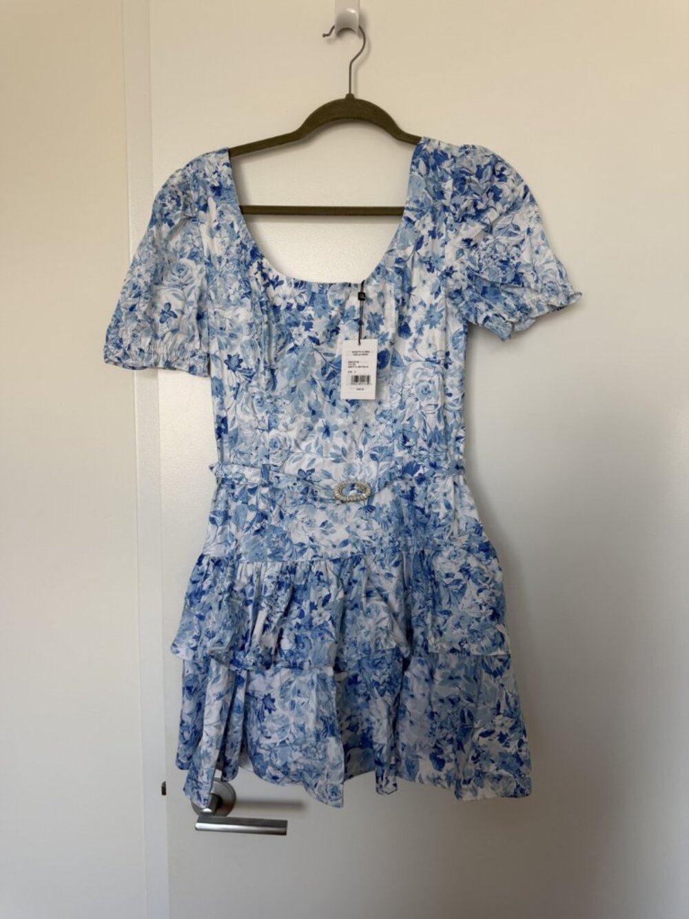 Generation Love Blue Floral Mini Dress NWT S